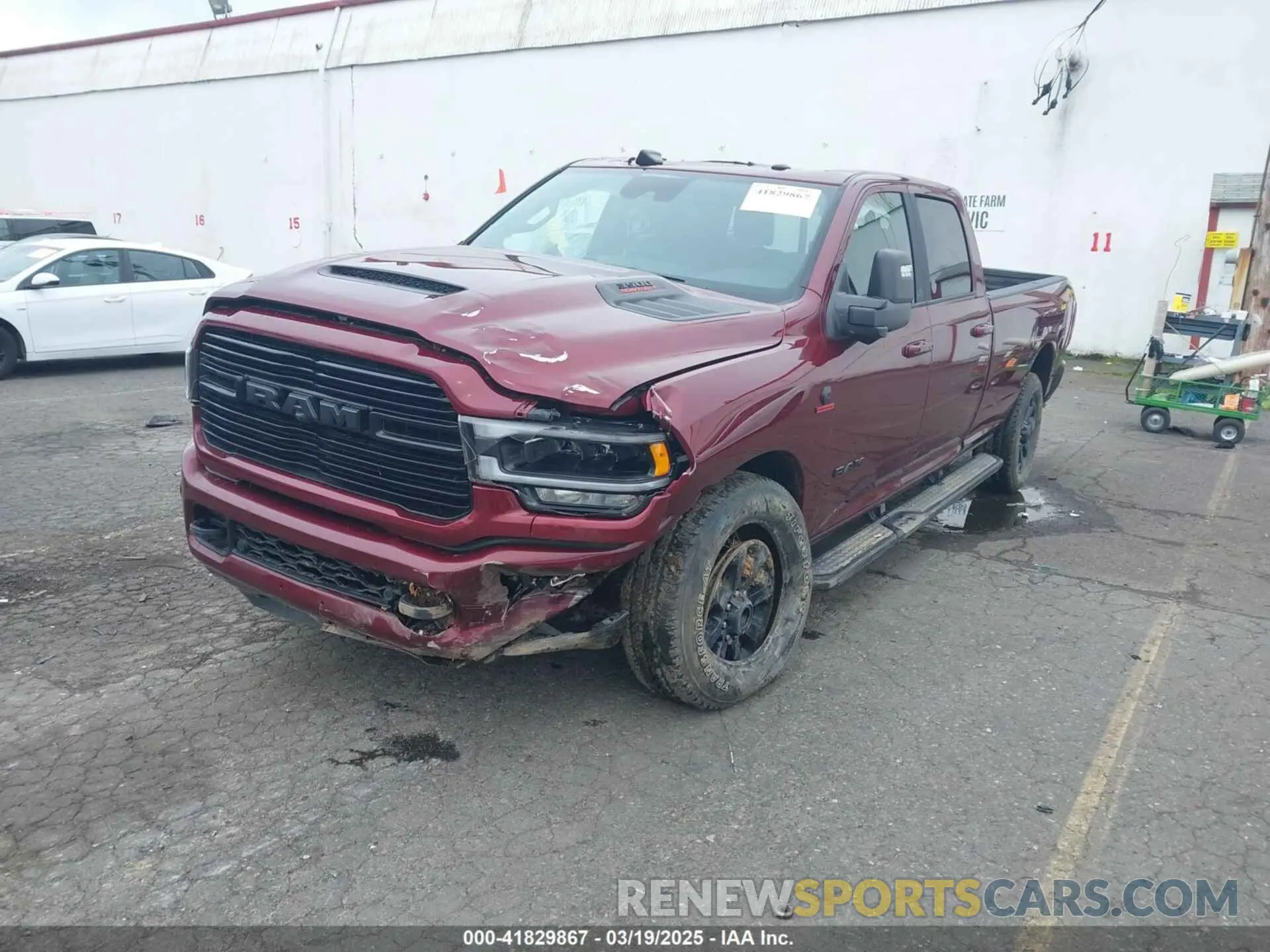 2 Photograph of a damaged car 3C63R3JL1RG265653 RAM 3500 2024