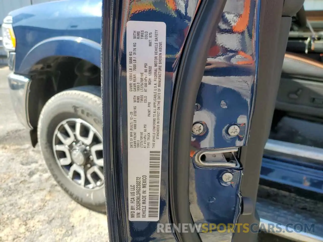 12 Photograph of a damaged car 3C63R3KL3RG230272 RAM 3500 2024
