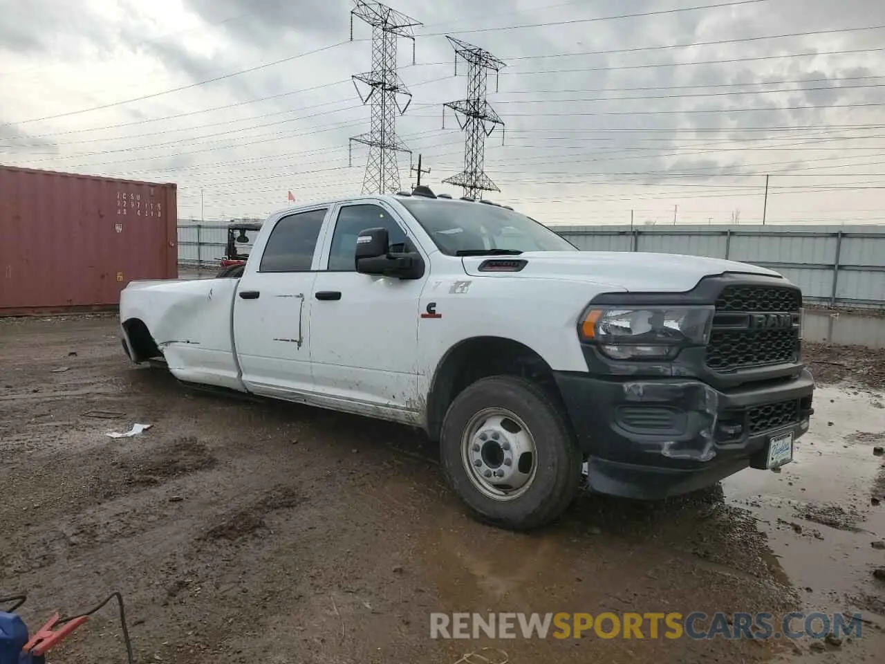 4 Photograph of a damaged car 3C63RRGL3RG295327 RAM 3500 2024