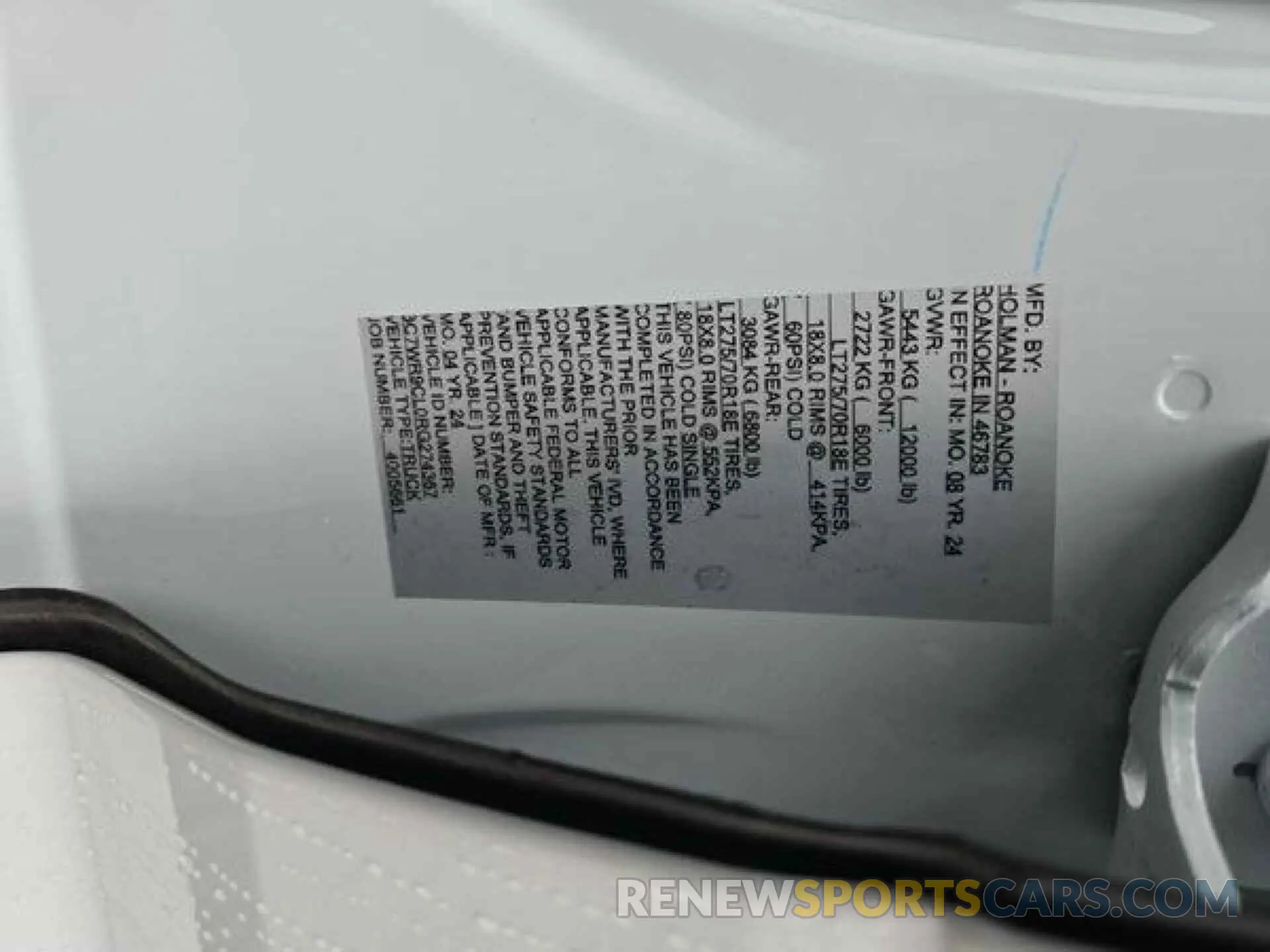 15 Photograph of a damaged car 3C7WR9CL0RG274367 RAM 3500 2024
