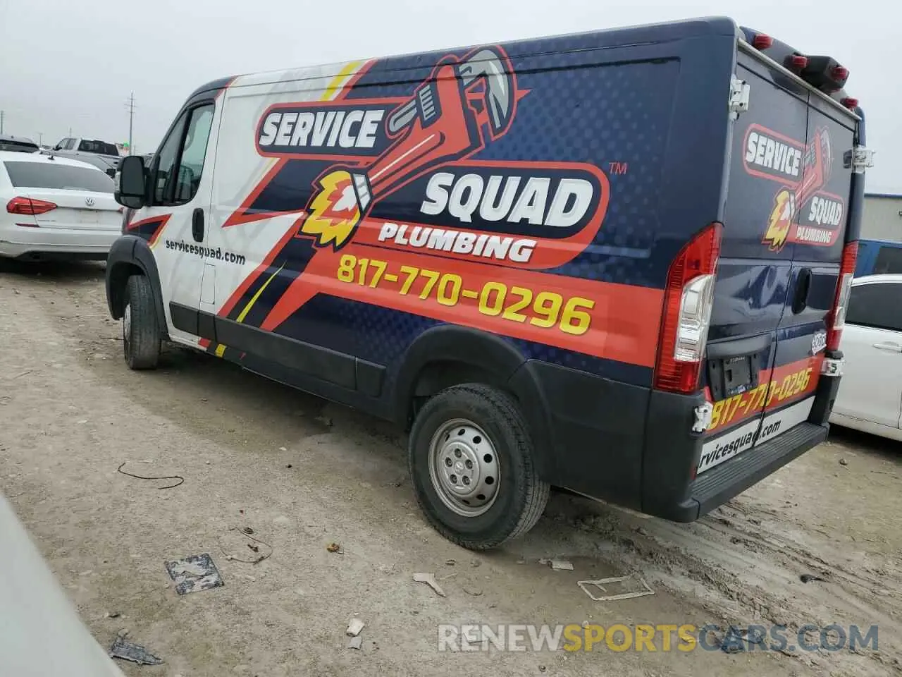 2 Photograph of a damaged car 3C6TRVAG9KE501885 RAM All Models 2019