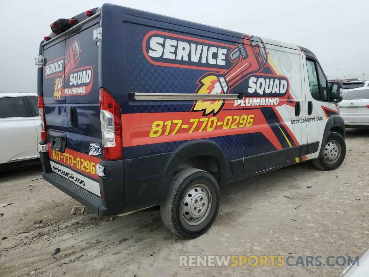 3 Photograph of a damaged car 3C6TRVAG9KE501885 RAM All Models 2019