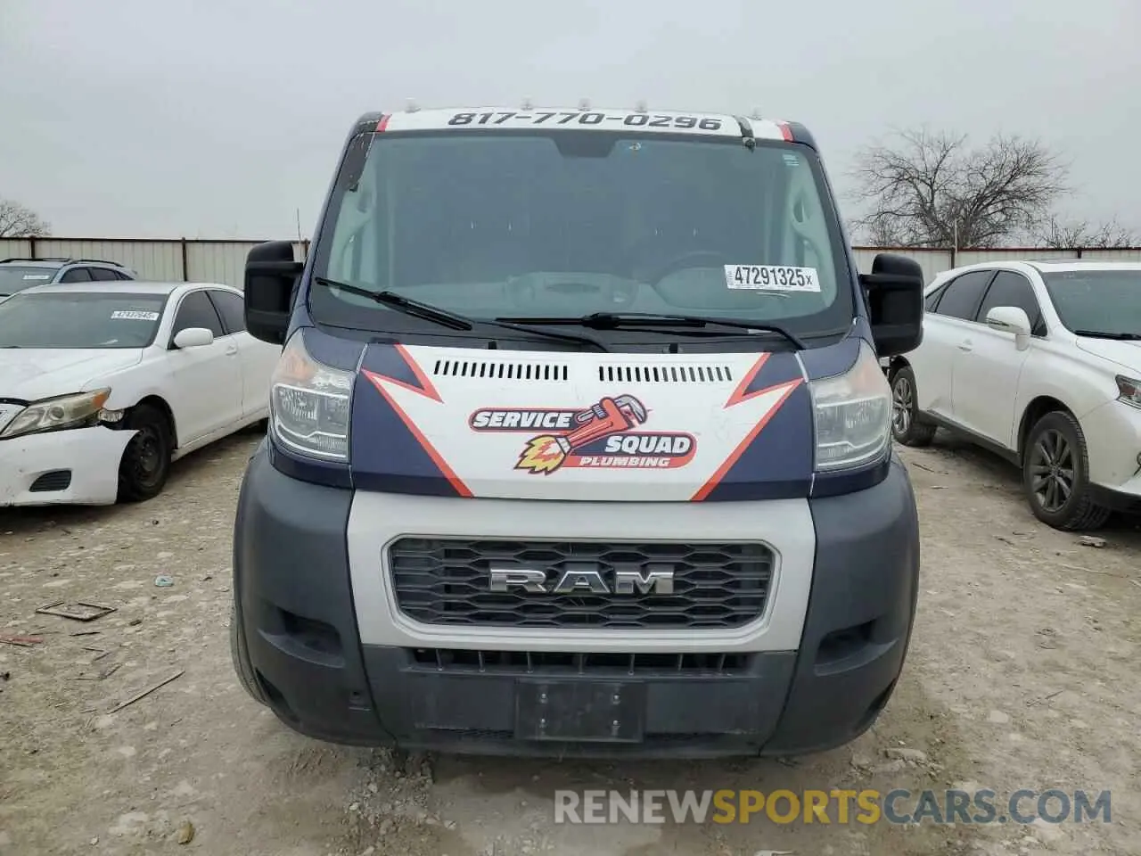 5 Photograph of a damaged car 3C6TRVAG9KE501885 RAM All Models 2019