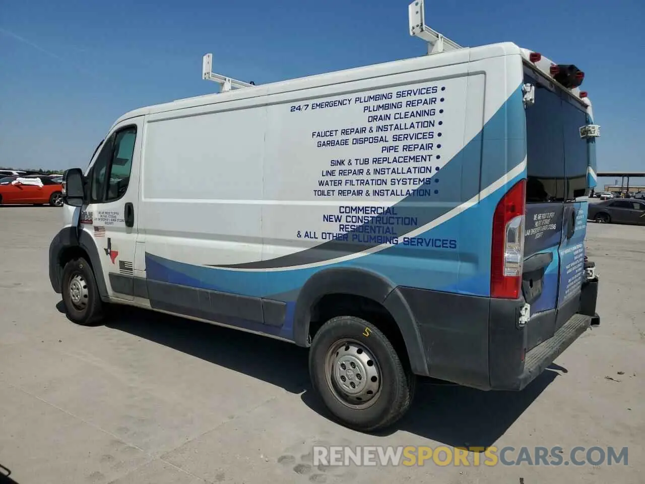 2 Photograph of a damaged car 3C6TRVAGXKE502723 RAM All Models 2019