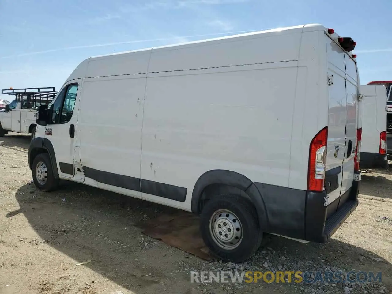 2 Photograph of a damaged car 3C6TRVDG4KE543649 RAM All Models 2019