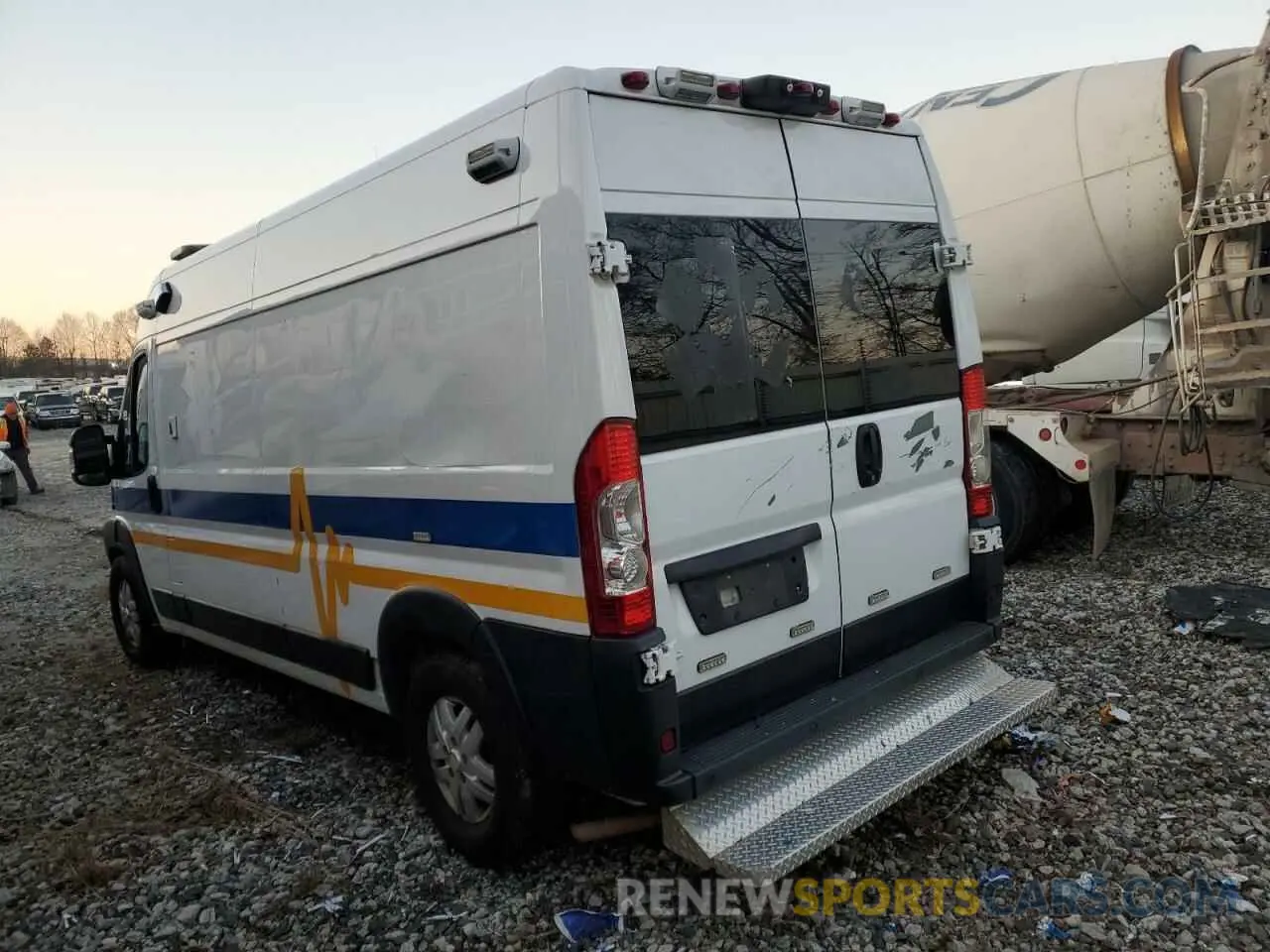 2 Photograph of a damaged car 3C6TRVDG9KE536941 RAM All Models 2019