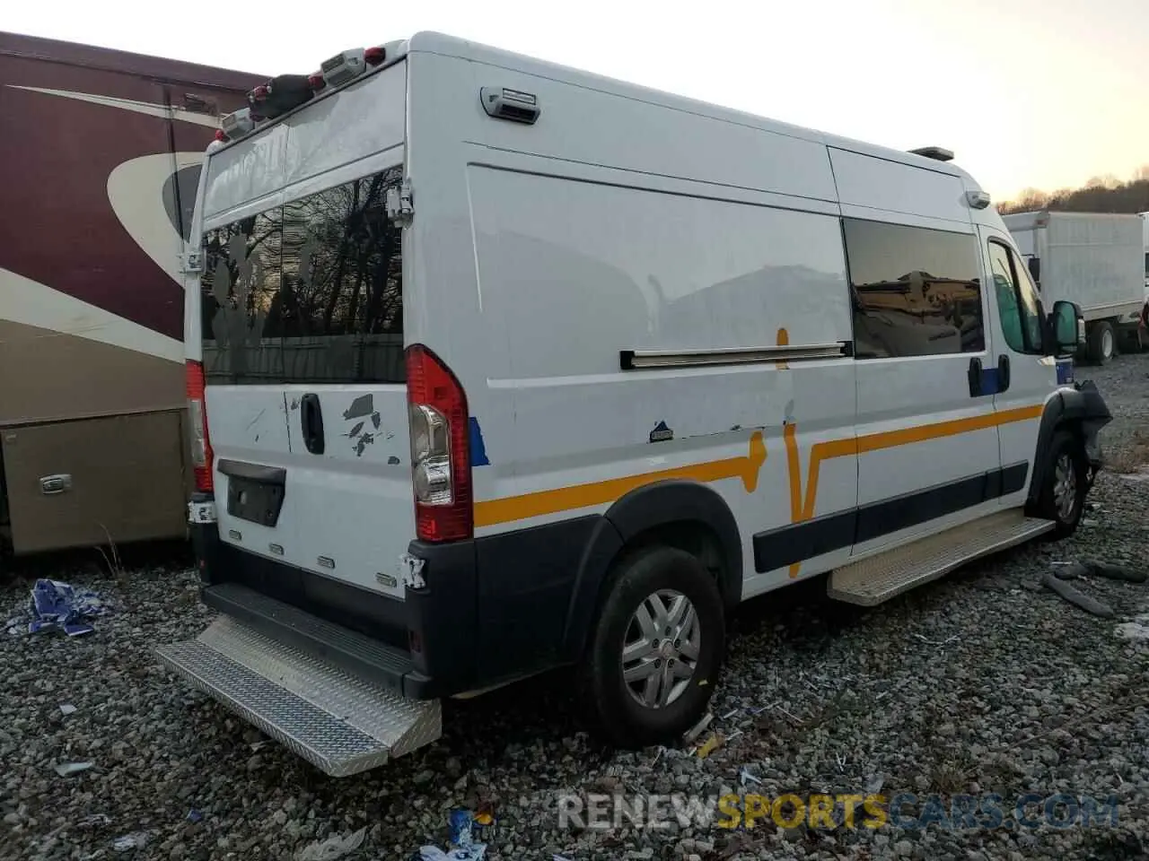 3 Photograph of a damaged car 3C6TRVDG9KE536941 RAM All Models 2019