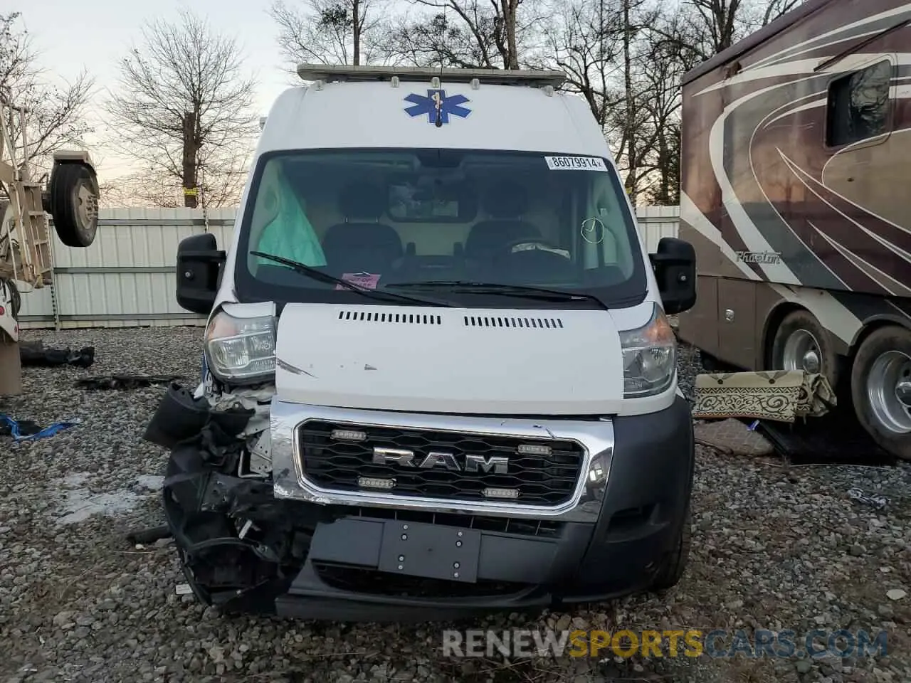 5 Photograph of a damaged car 3C6TRVDG9KE536941 RAM All Models 2019