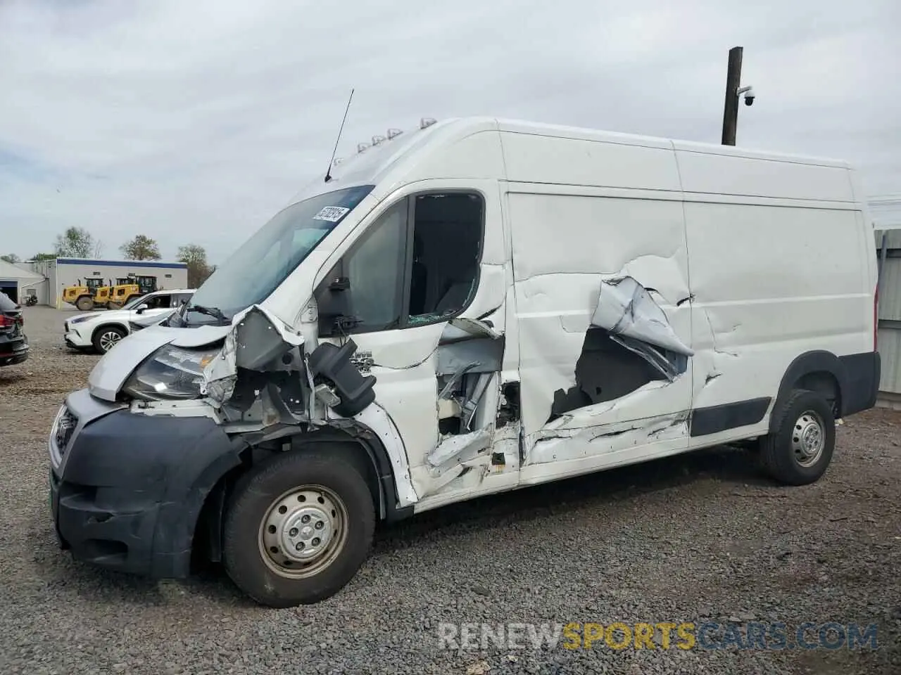 1 Photograph of a damaged car 3C6TRVDGXKE533711 RAM All Models 2019