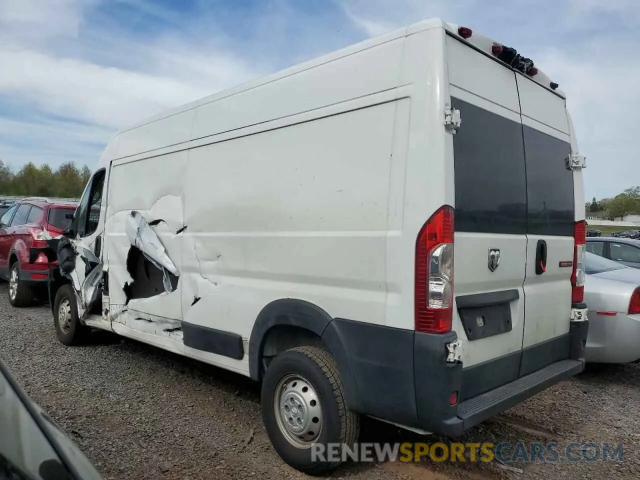 2 Photograph of a damaged car 3C6TRVDGXKE533711 RAM All Models 2019