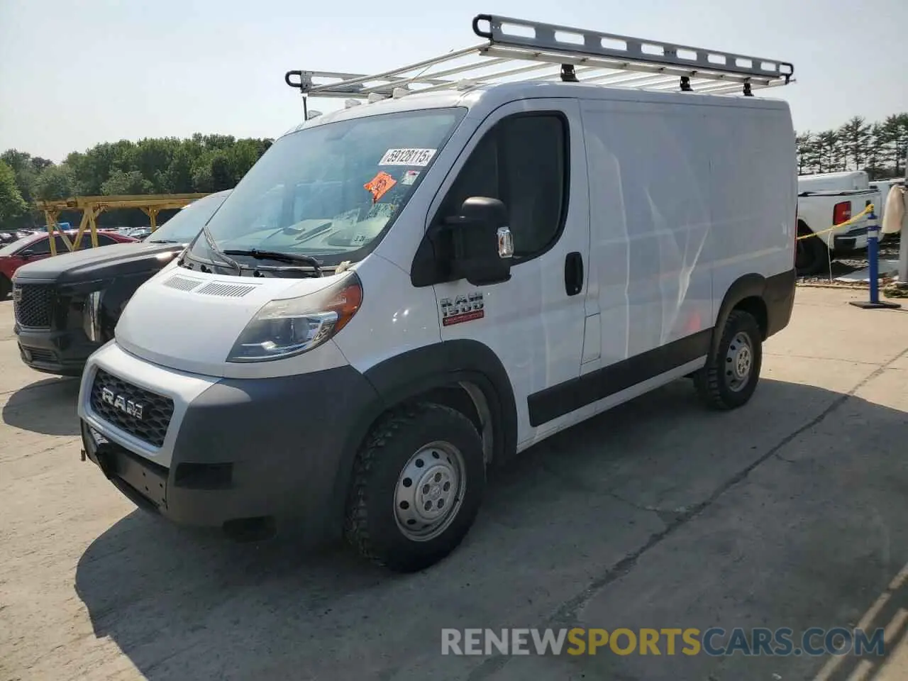 1 Photograph of a damaged car 3C6TRVNG3KE504677 RAM All Models 2019