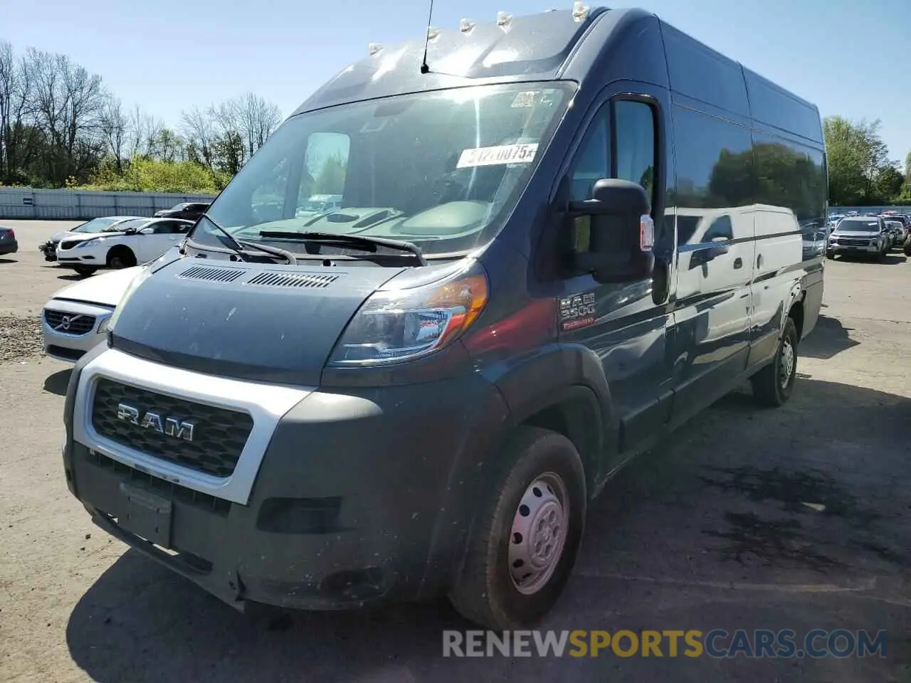 1 Photograph of a damaged car 3C6URVJG2KE541763 RAM All Models 2019
