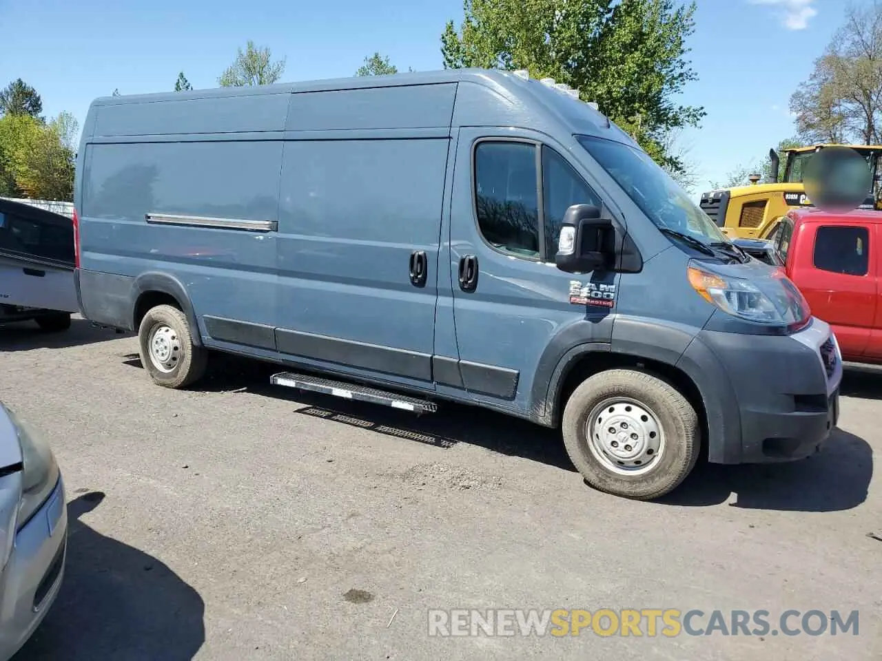 4 Photograph of a damaged car 3C6URVJG2KE541763 RAM All Models 2019
