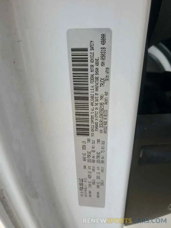 12 Photograph of a damaged car 3C6URVJG3KE562105 RAM All Models 2019
