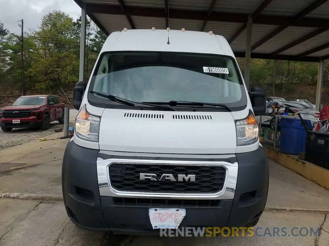 5 Photograph of a damaged car 3C6URVJG3KE562105 RAM All Models 2019