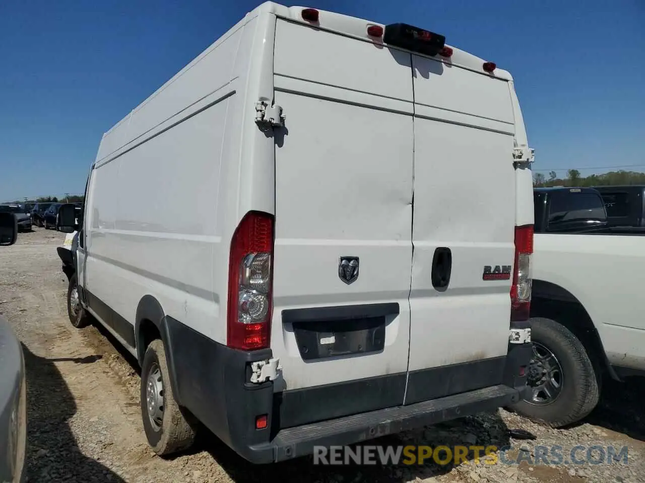 2 Photograph of a damaged car 3C6URVJG4KE540498 RAM All Models 2019