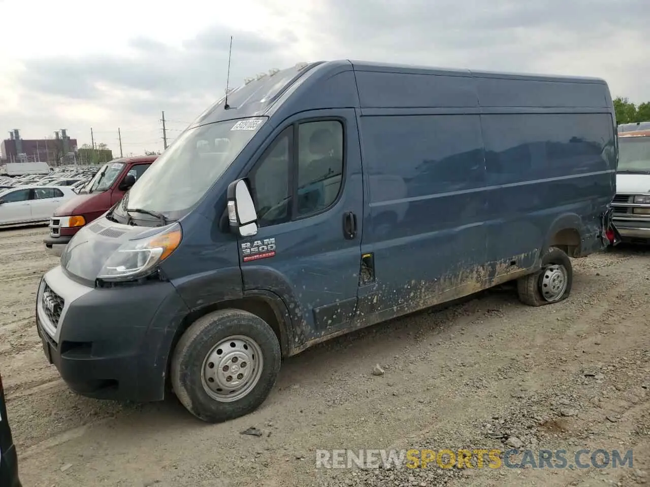 1 Photograph of a damaged car 3C6URVJG5KE544608 RAM All Models 2019