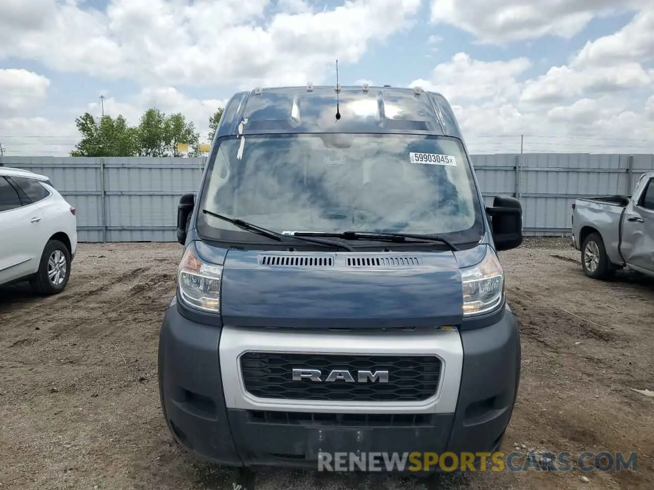 5 Photograph of a damaged car 3C6URVJG6KE549154 RAM All Models 2019