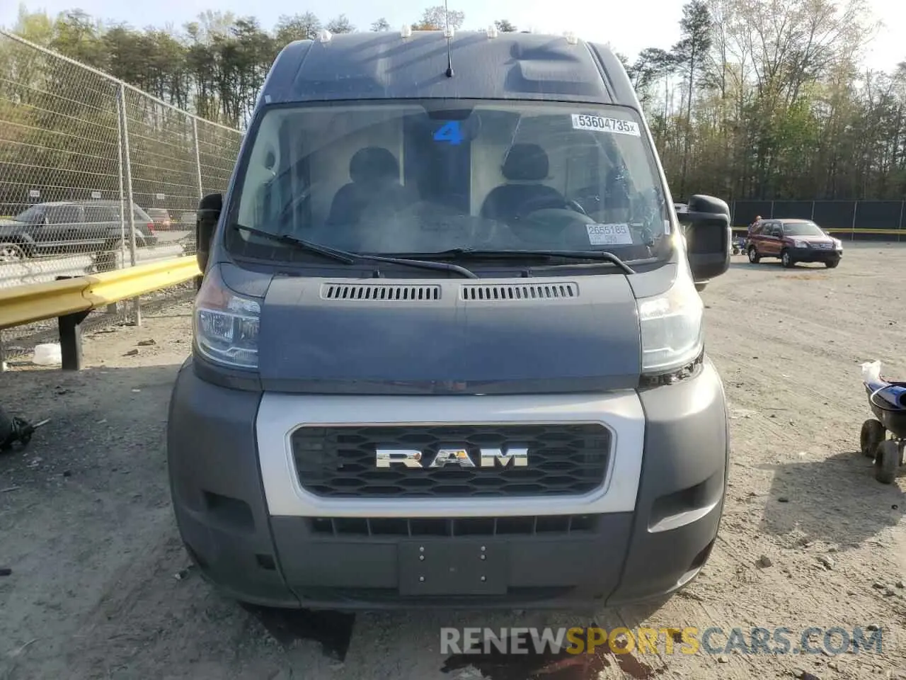 5 Photograph of a damaged car 3C6URVJG8KE555280 RAM All Models 2019