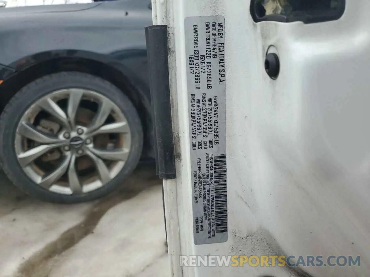 13 Photograph of a damaged car ZFBHRFAB4K6N48548 RAM All Models 2019