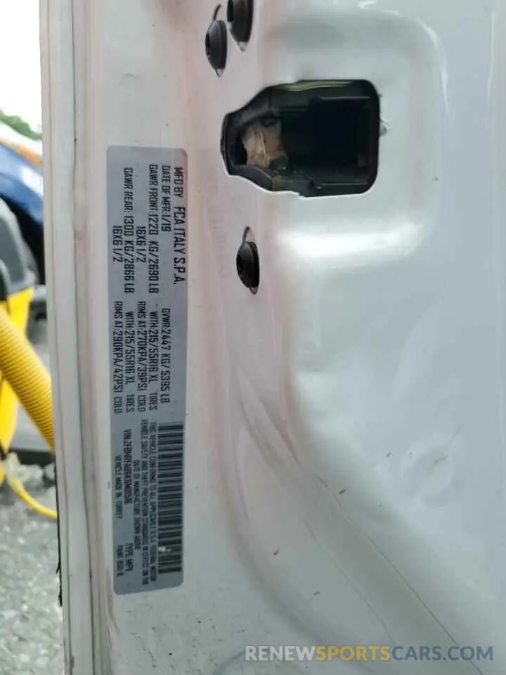 13 Photograph of a damaged car ZFBHRFAB6K6M81516 RAM All Models 2019