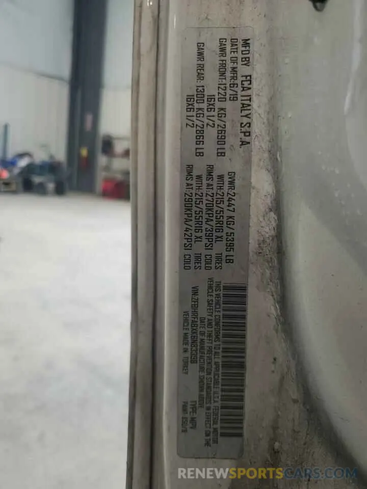 13 Photograph of a damaged car ZFBHRFABXK6N83398 RAM All Models 2019