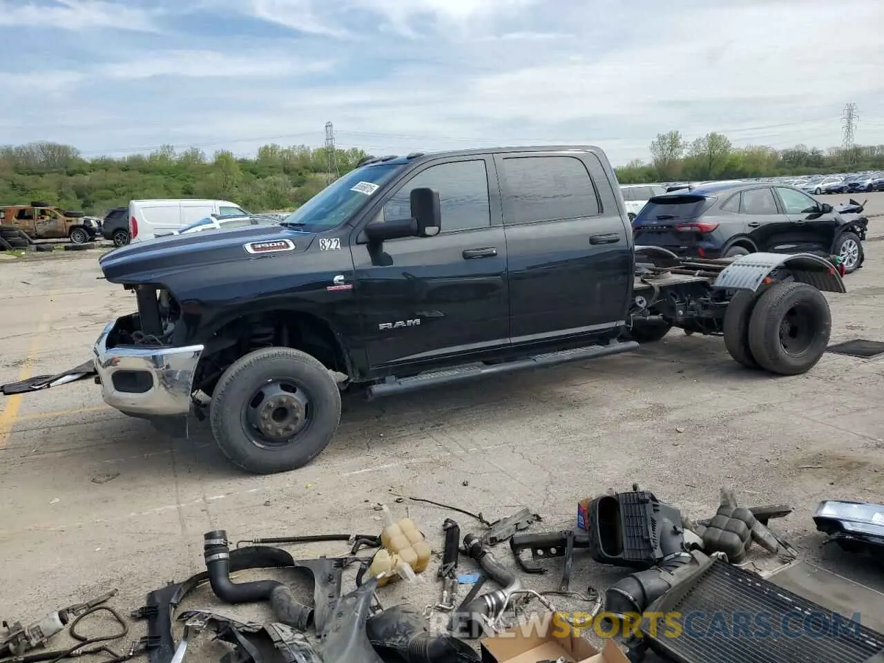 1 Photograph of a damaged car 3C7WRTCLXLG293822 RAM All Models 2020