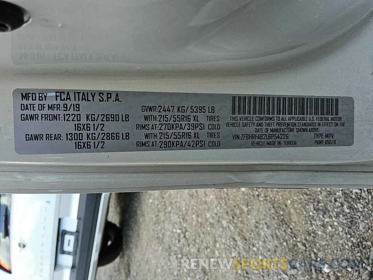 13 Photograph of a damaged car ZFBHRFAB2L6P54226 RAM All Models 2020