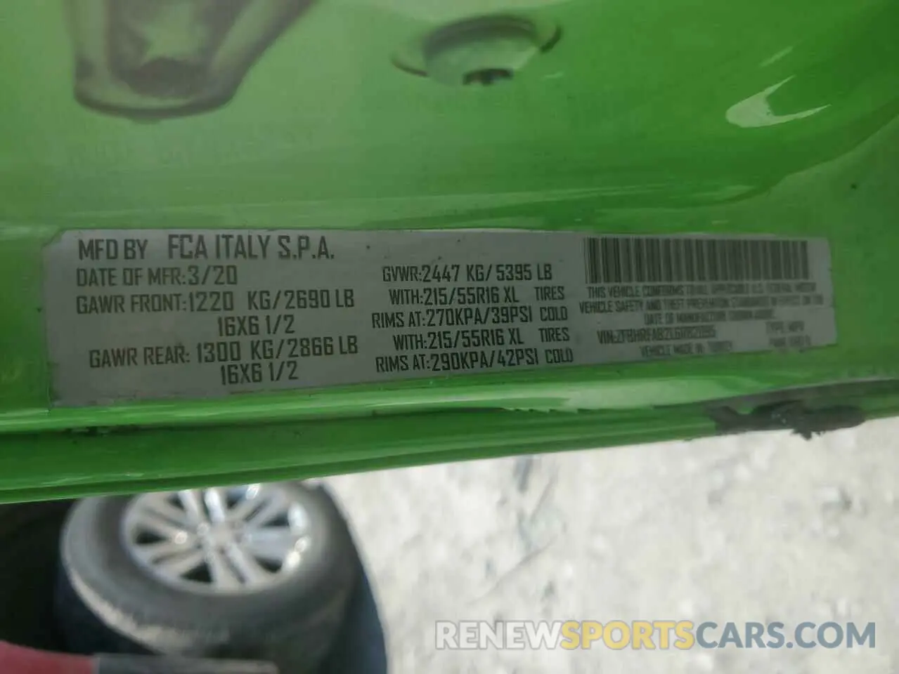 12 Photograph of a damaged car ZFBHRFAB2L6R82095 RAM All Models 2020