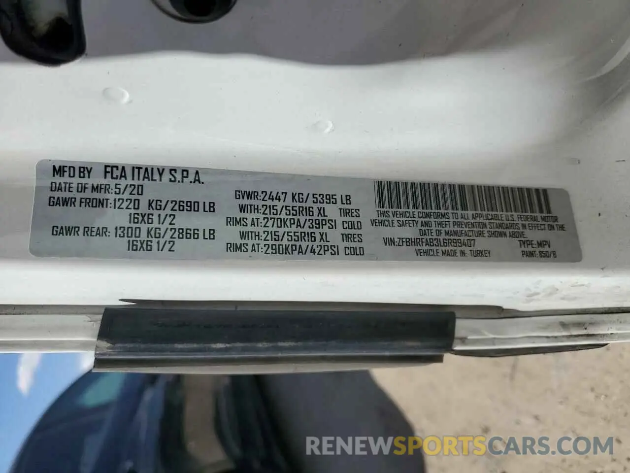 12 Photograph of a damaged car ZFBHRFAB3L6R99407 RAM All Models 2020
