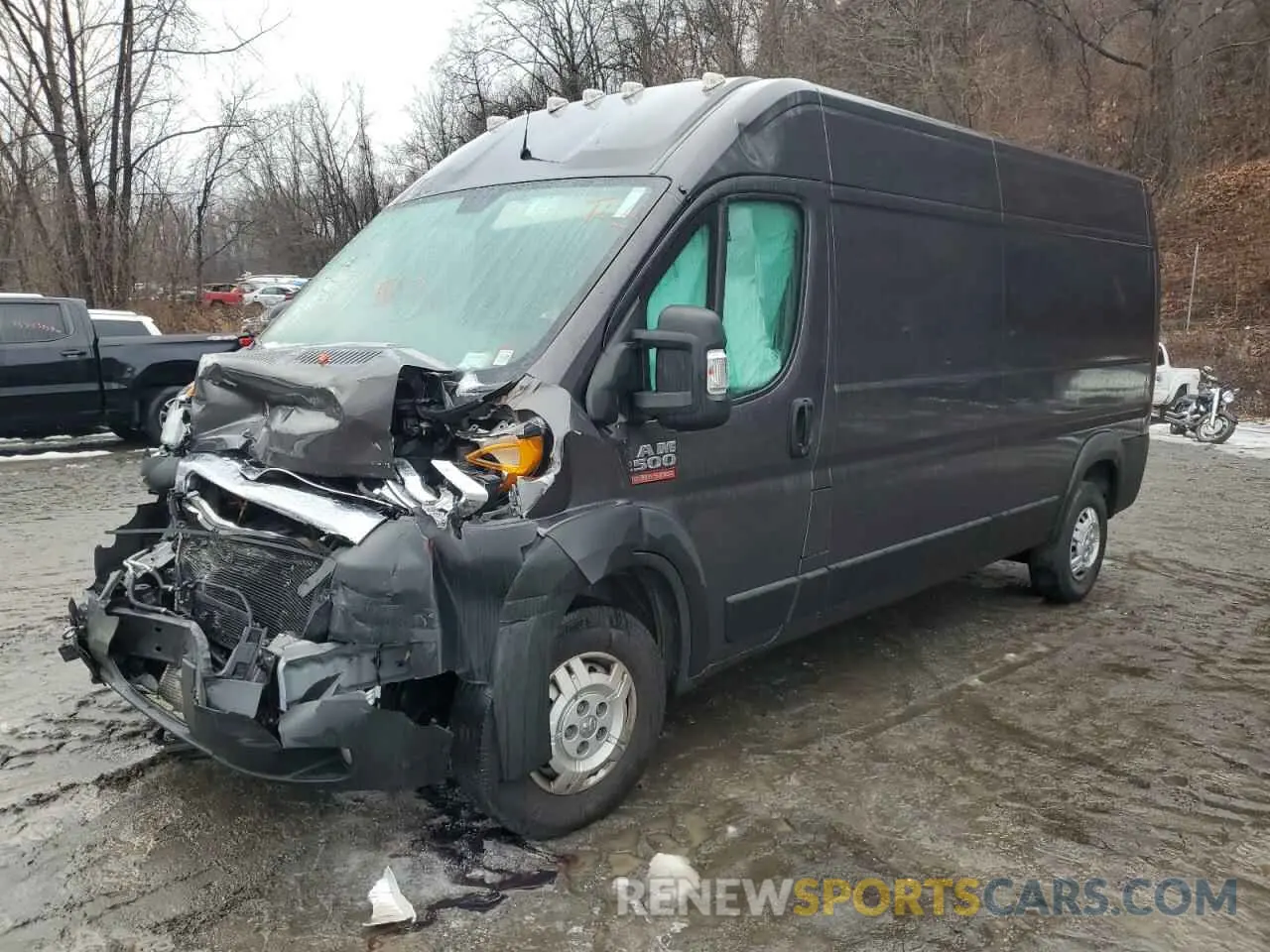 1 Photograph of a damaged car 3C6LRVDG5ME555795 RAM All Models 2021