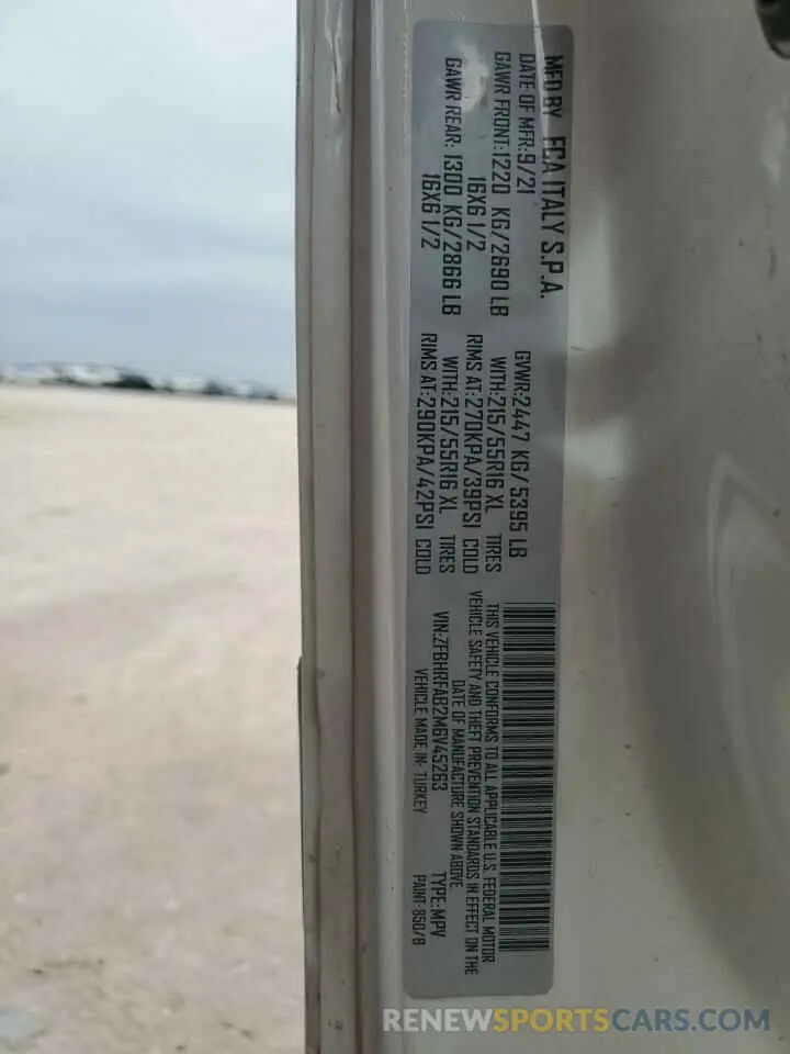 13 Photograph of a damaged car ZFBHRFAB2M6V45263 RAM All Models 2021