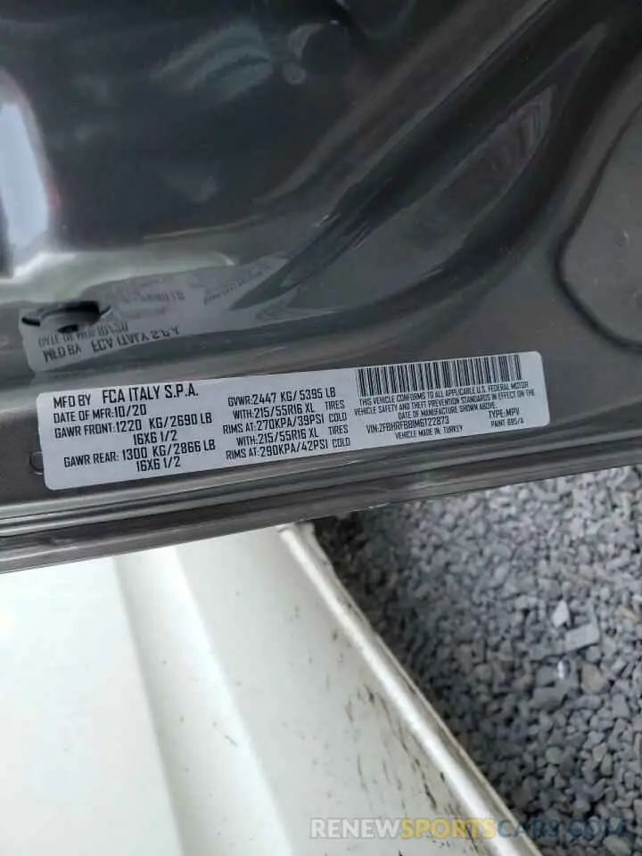 13 Photograph of a damaged car ZFBHRFBB1M6T22873 RAM All Models 2021