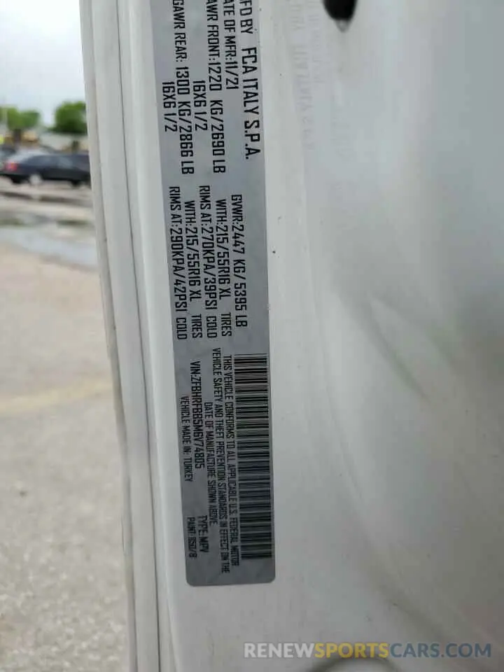 13 Photograph of a damaged car ZFBHRFBB5M6V74805 RAM All Models 2021