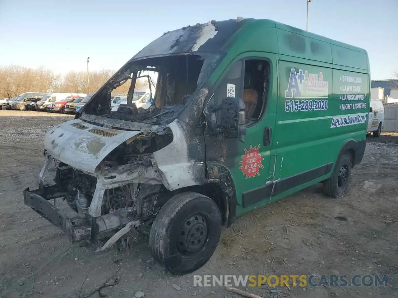 1 Photograph of a damaged car 3C6LRVCG3NE111155 RAM All Models 2022