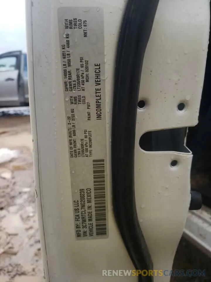 12 Photograph of a damaged car 3C7WRTCL7NG200239 RAM All Models 2022