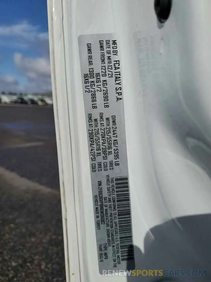 13 Photograph of a damaged car ZFB636VP8N6W06082 RAM All Models 2022