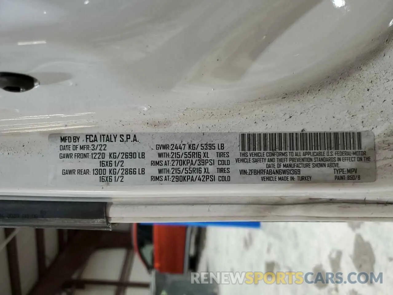 13 Photograph of a damaged car ZFBHRFAB4N6W61369 RAM All Models 2022
