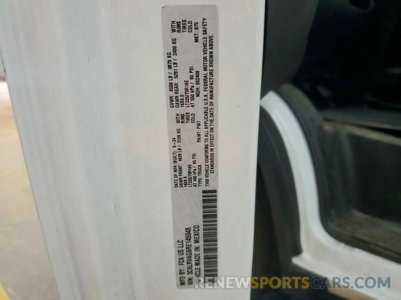 13 Photograph of a damaged car 3C6LRVAG6RE145048 RAM All Models 2024