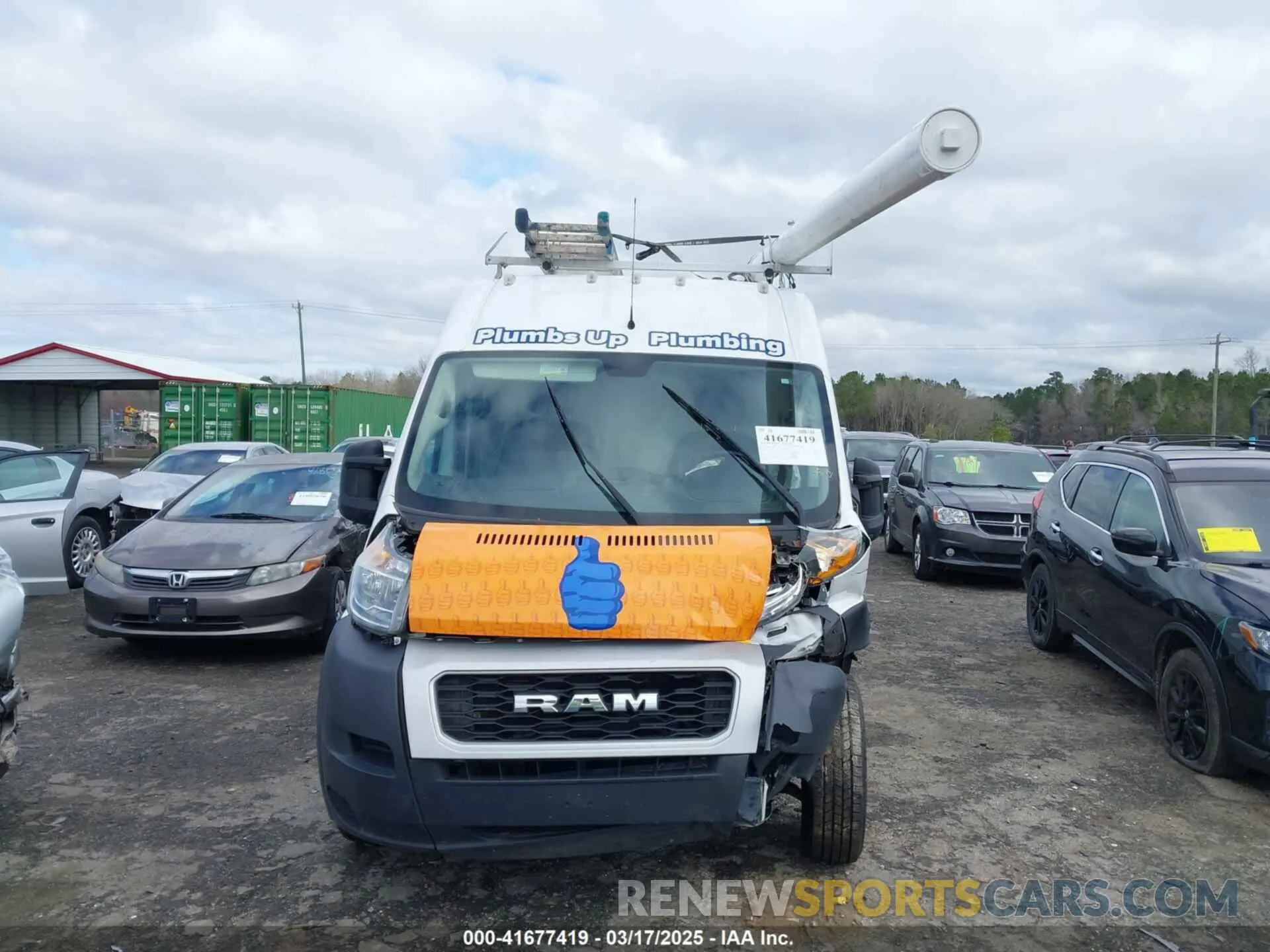 12 Photograph of a damaged car 3C6TRVBG3KE532824 RAM PROMASTER 1500 2019