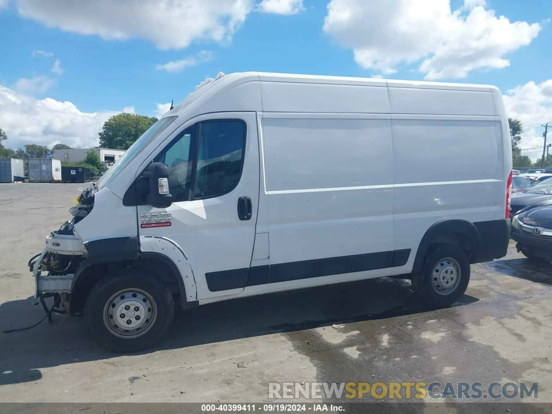 15 Photograph of a damaged car 3C6TRVBG6KE556406 RAM PROMASTER 1500 2019