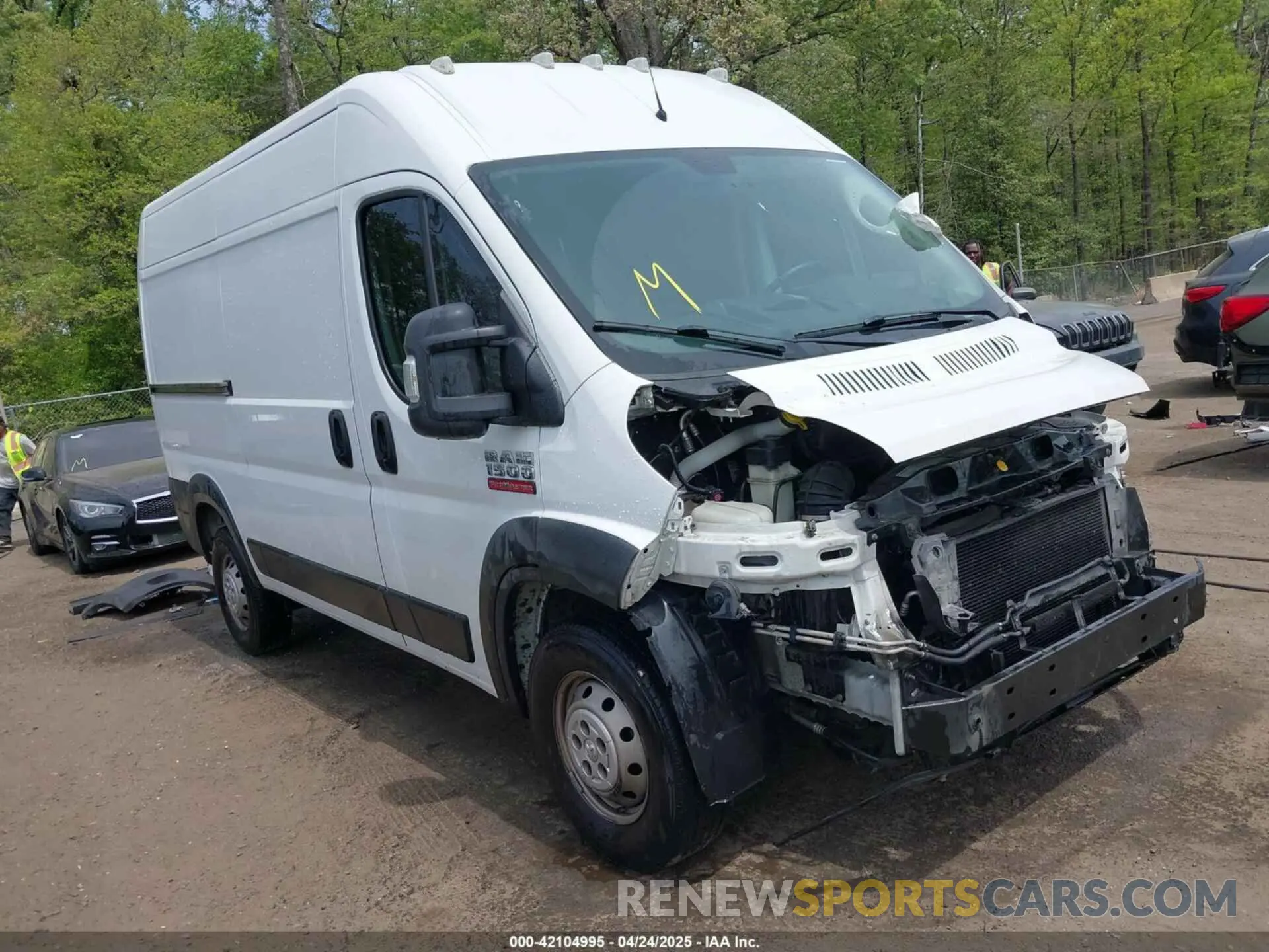 1 Photograph of a damaged car 3C6TRVBG7KE525665 RAM PROMASTER 1500 2019