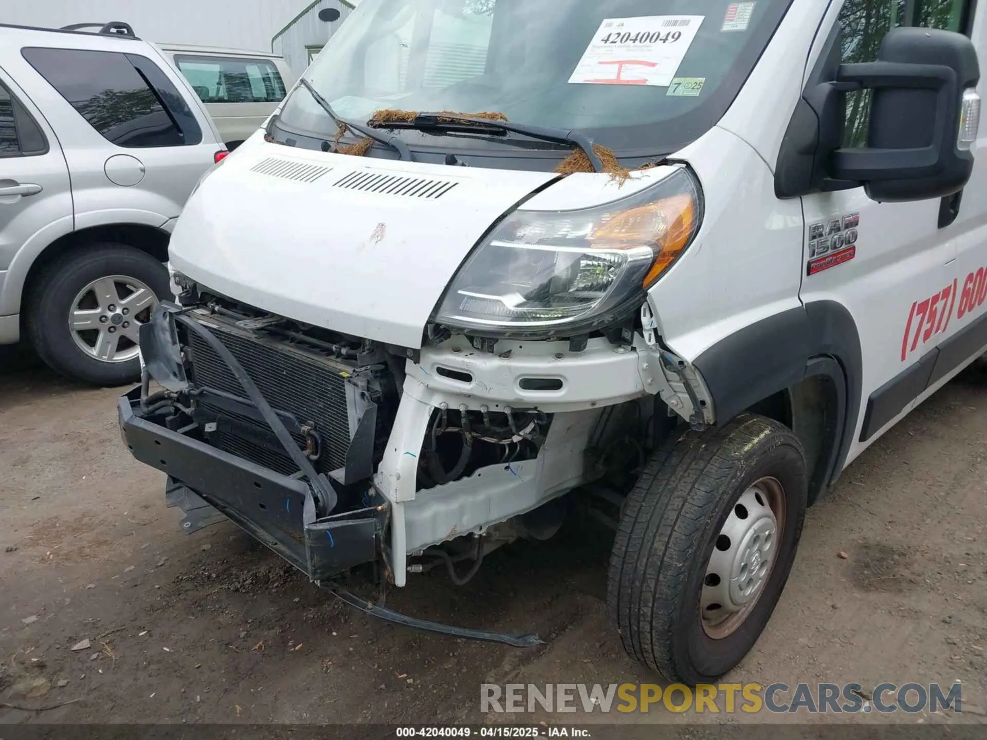 6 Photograph of a damaged car 3C6TRVBG2LE127216 RAM PROMASTER 1500 2020