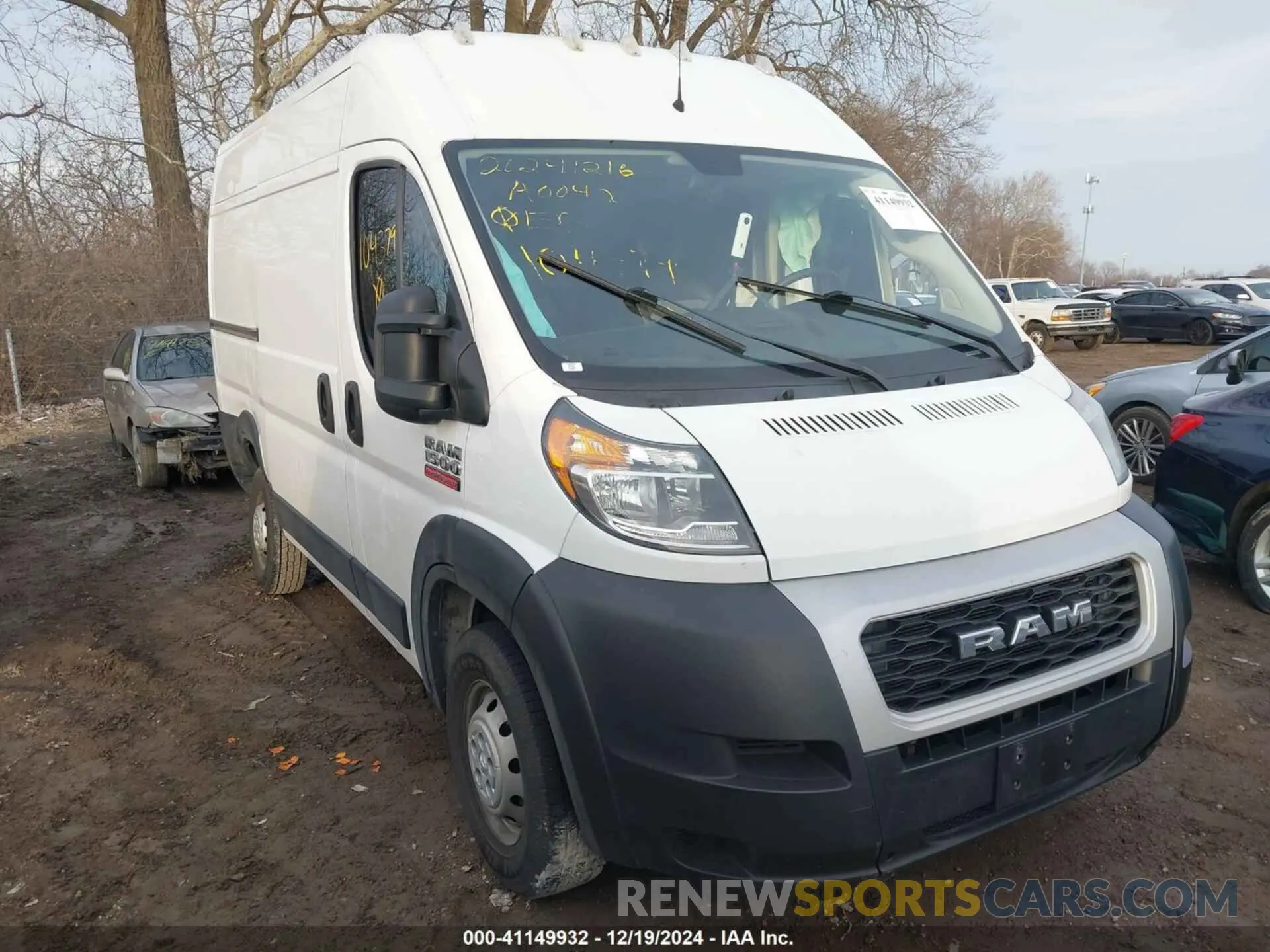 1 Photograph of a damaged car 3C6TRVBG3LE104379 RAM PROMASTER 1500 2020