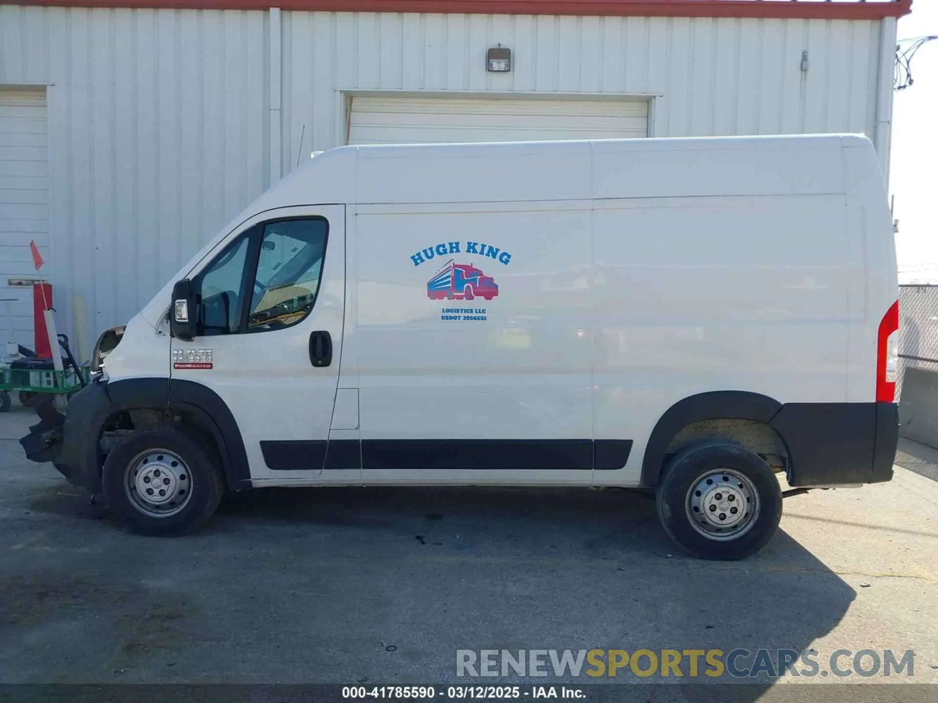 15 Photograph of a damaged car 3C6TRVBG6LE114033 RAM PROMASTER 1500 2020