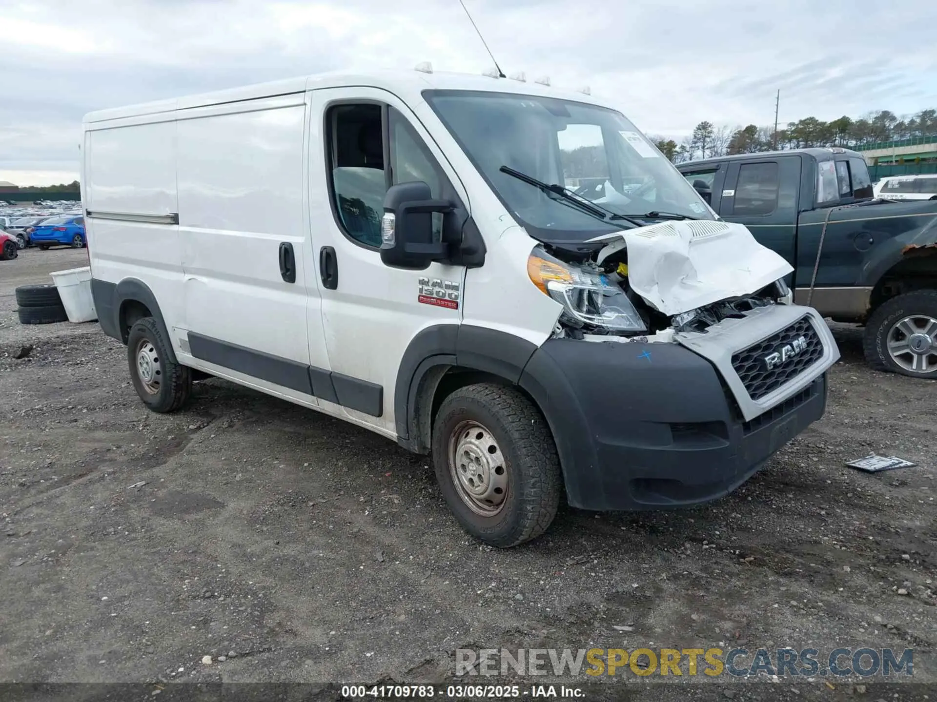 1 Photograph of a damaged car 3C6LRVAGXME559894 RAM PROMASTER 1500 2021