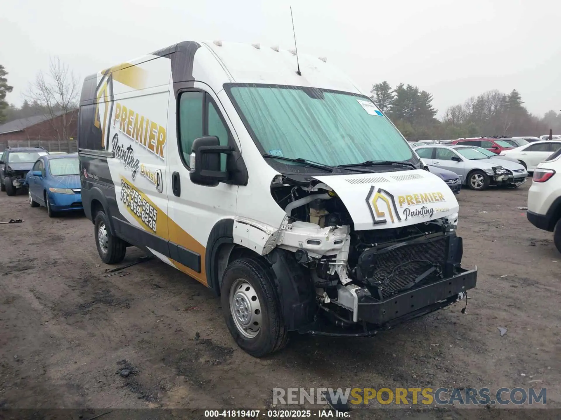 13 Photograph of a damaged car 3C6LRVBG1ME578185 RAM PROMASTER 1500 2021