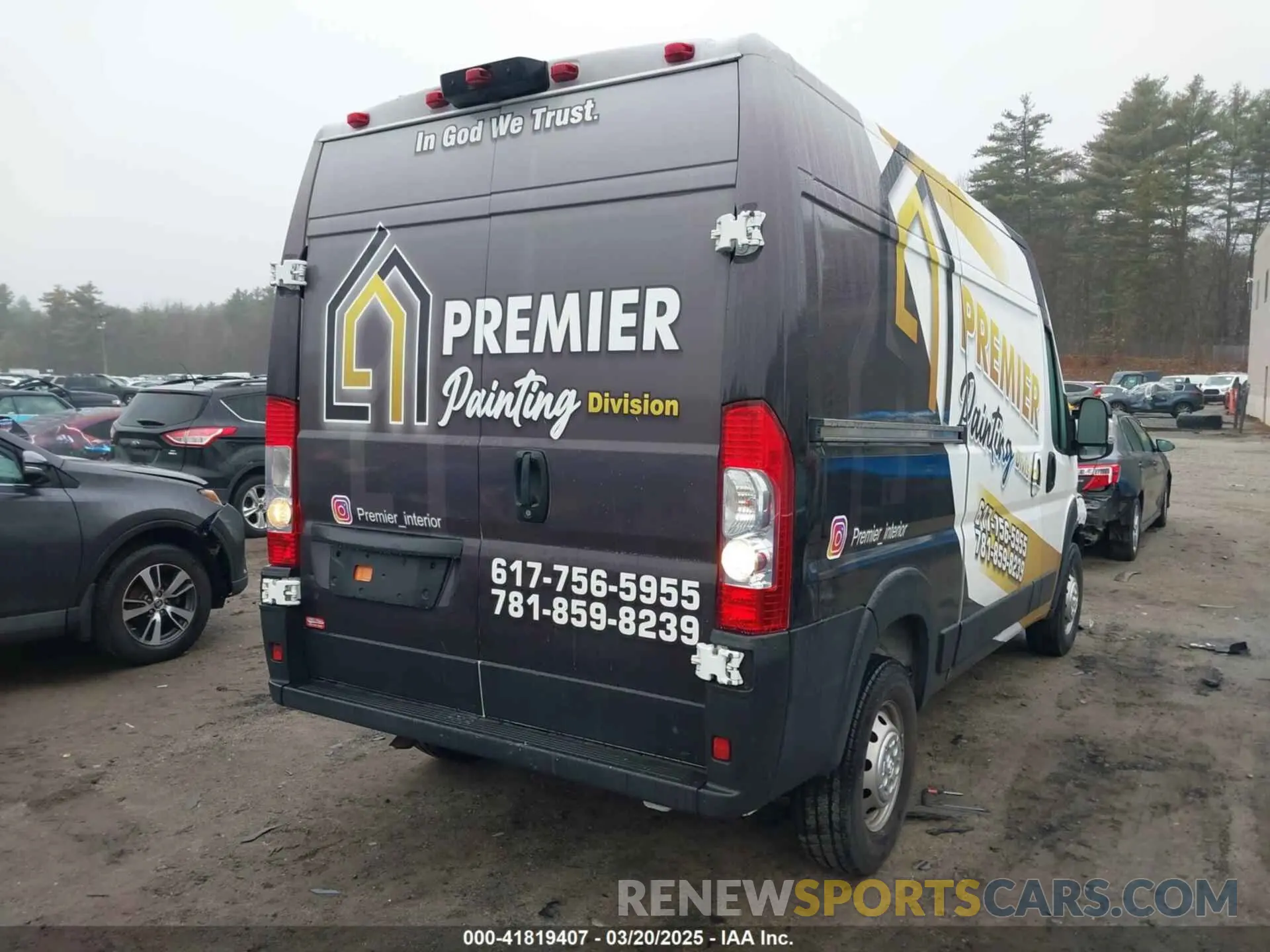 16 Photograph of a damaged car 3C6LRVBG1ME578185 RAM PROMASTER 1500 2021