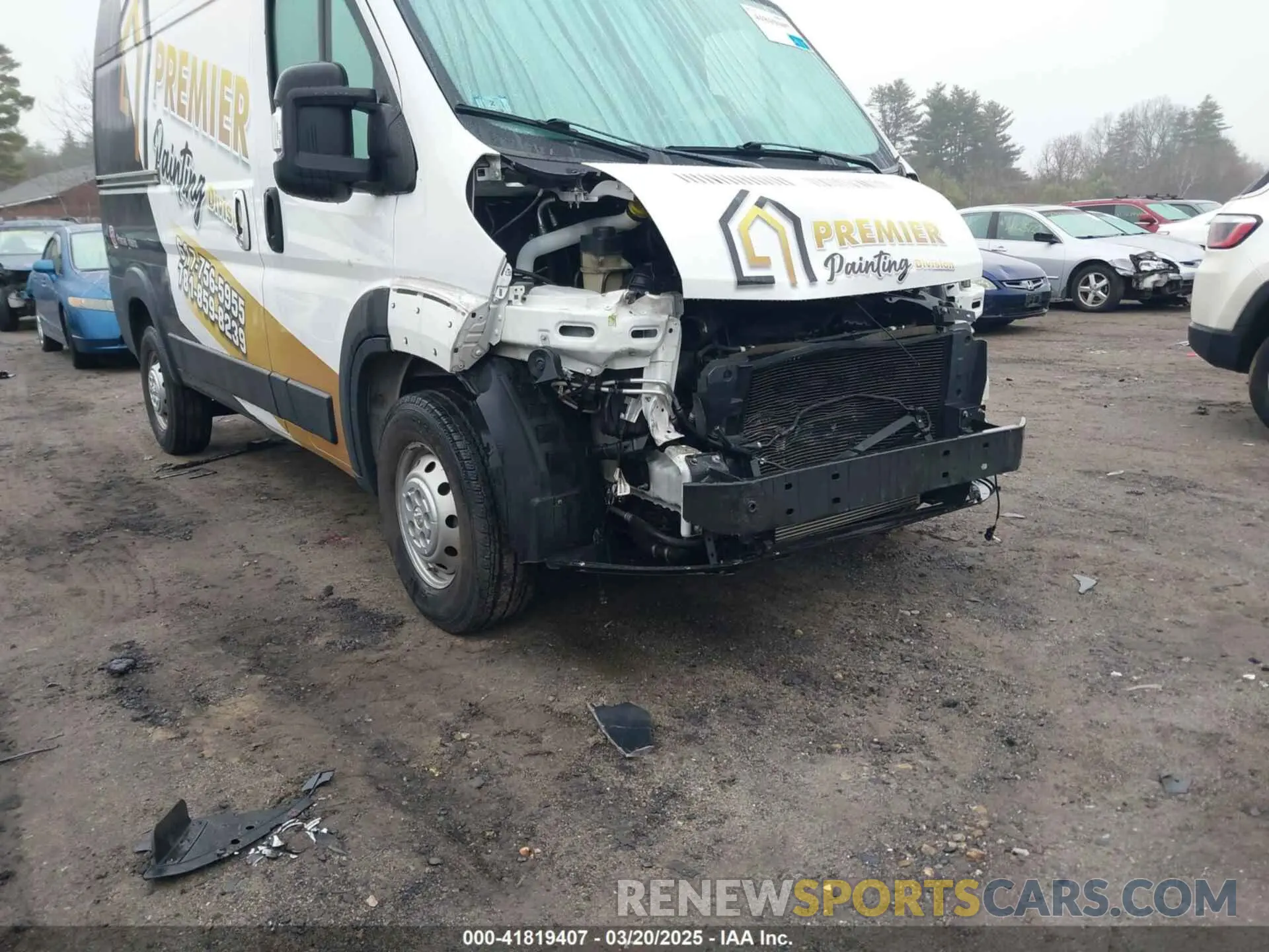 6 Photograph of a damaged car 3C6LRVBG1ME578185 RAM PROMASTER 1500 2021