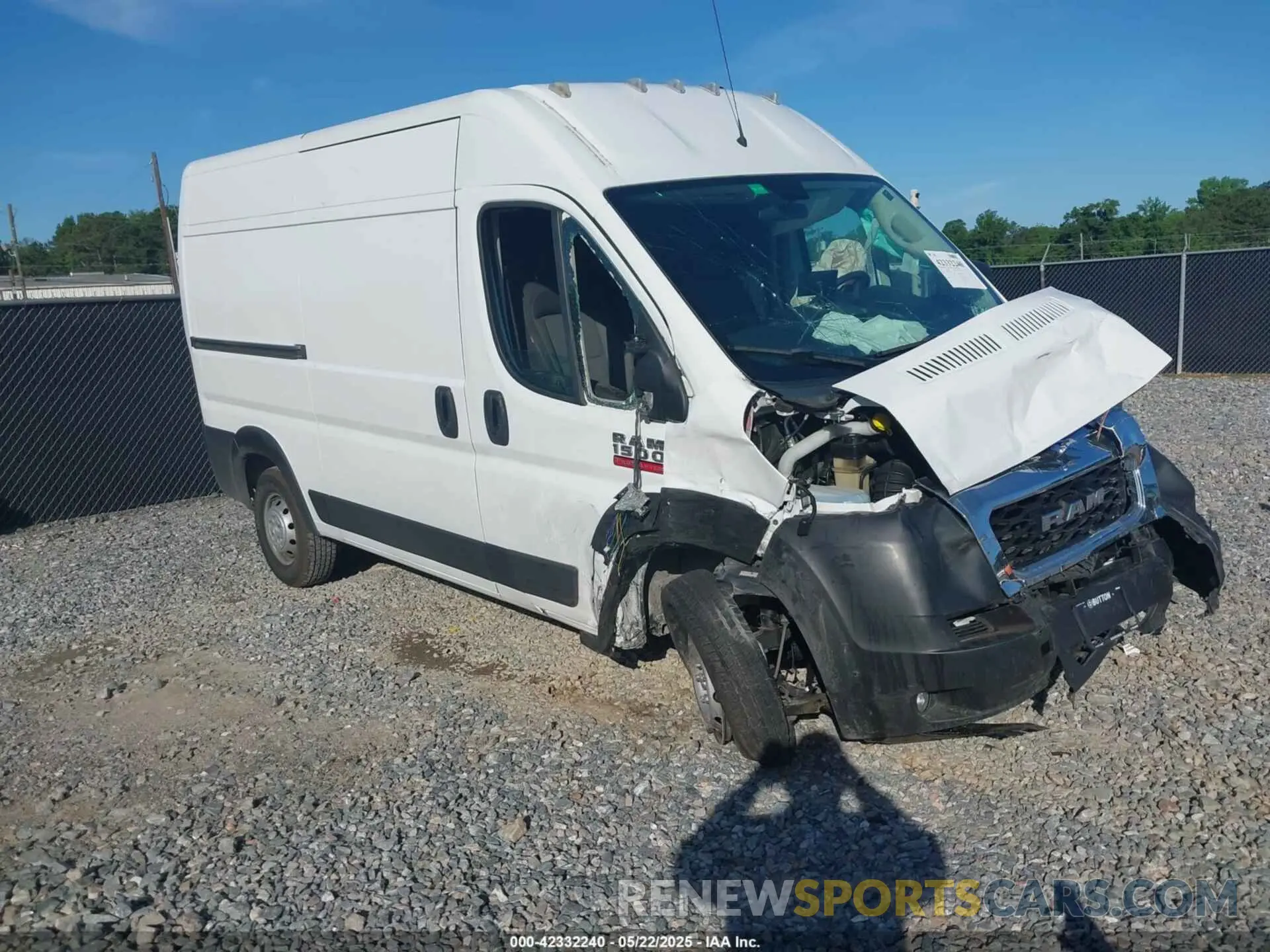 1 Photograph of a damaged car 3C6LRVBG2ME559354 RAM PROMASTER 1500 2021